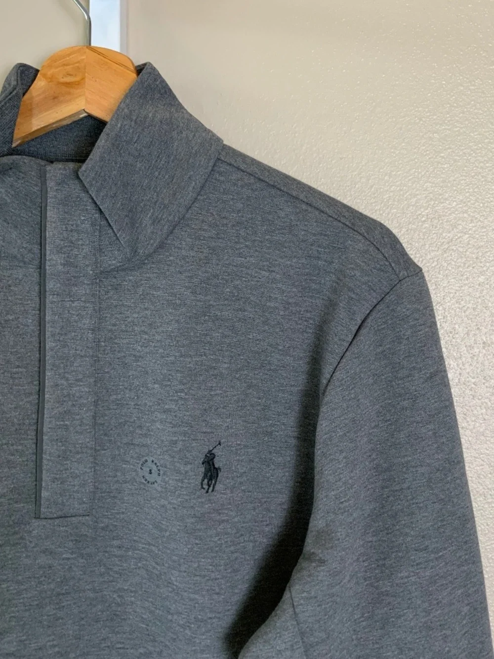 POLO Ralph Lauren Double-Knit Quarter Snap Mockneck Pullover Sweatshirt
